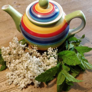 Elderflower and mint tea