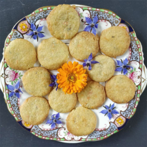 Calendula and Borage Shortbread