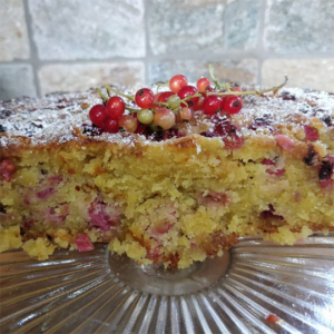 Redcurrant and Almond Cake