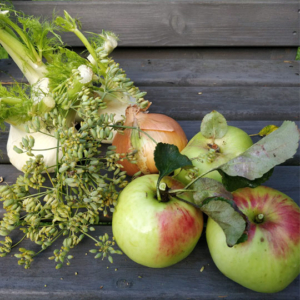 Ingredients for apple and fennel chutney