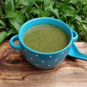 wild garlic and nettle soup