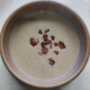 Warming Winter Soup. Parsnip and Chestnut.